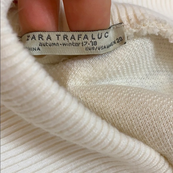 Zara ivory teddy bear sherpa sweater - Picture 8 of 8